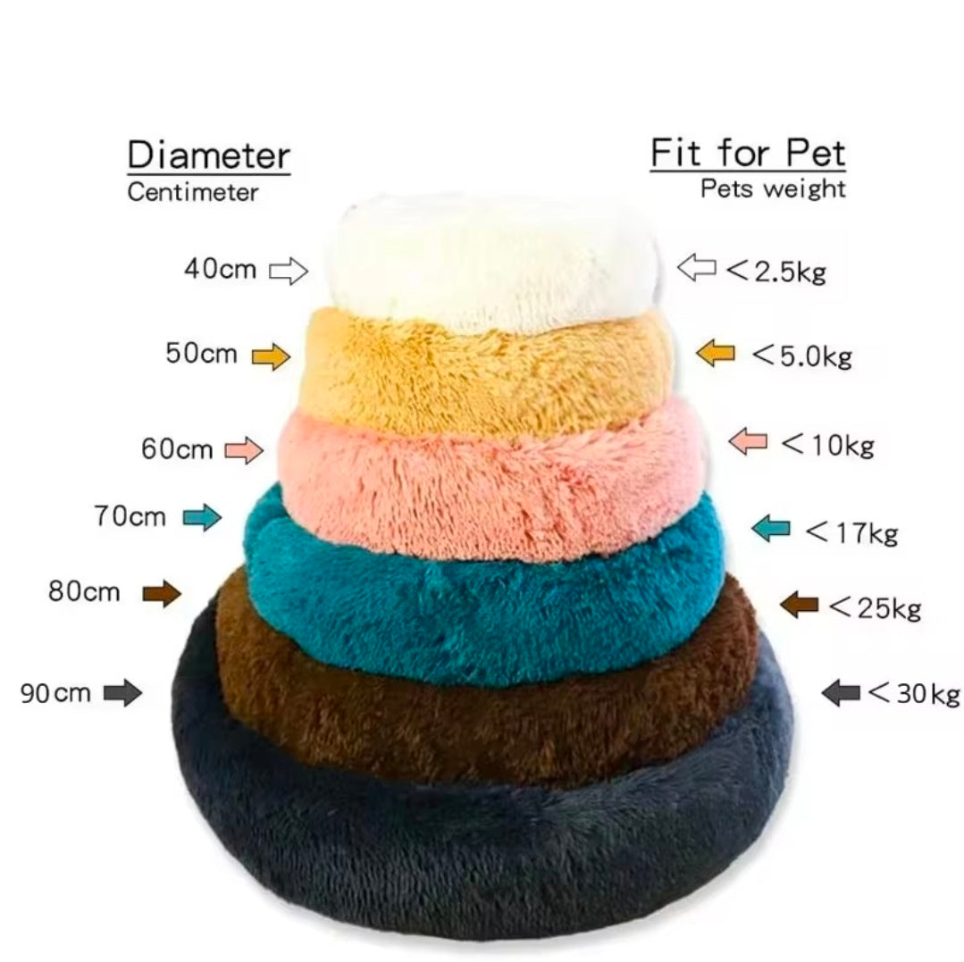 Coussin Rond Moelleux pour Chien et Chat