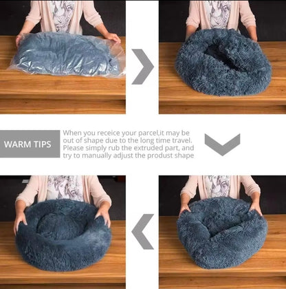 Coussin Rond Moelleux pour Chien et Chat